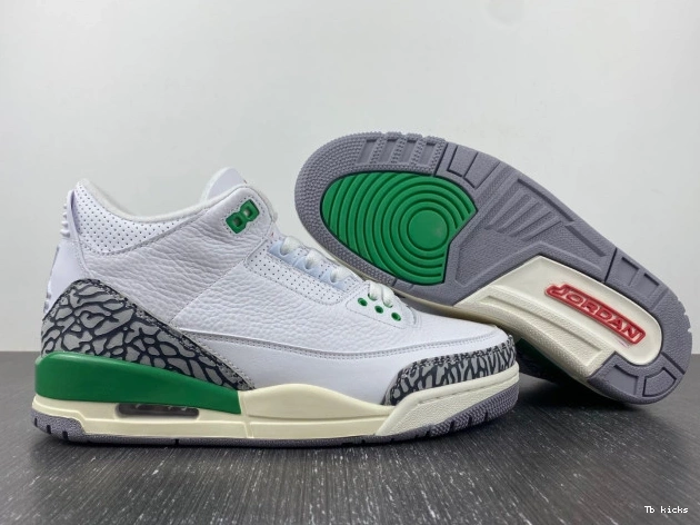 Reps TBK Retro Jordan CK9246-136 3 Green (W) Lucky 0810